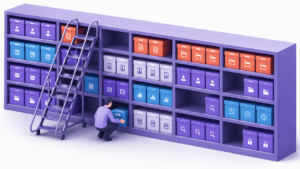 Imagen conceptual de software GMAO que representa orden, control y trazabilidad en la gestión de activos