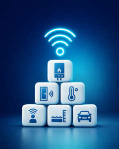 Monitorización IoT de activos conectados como calderas, accesos, temperatura, presencia, nivel de agua y vehículos