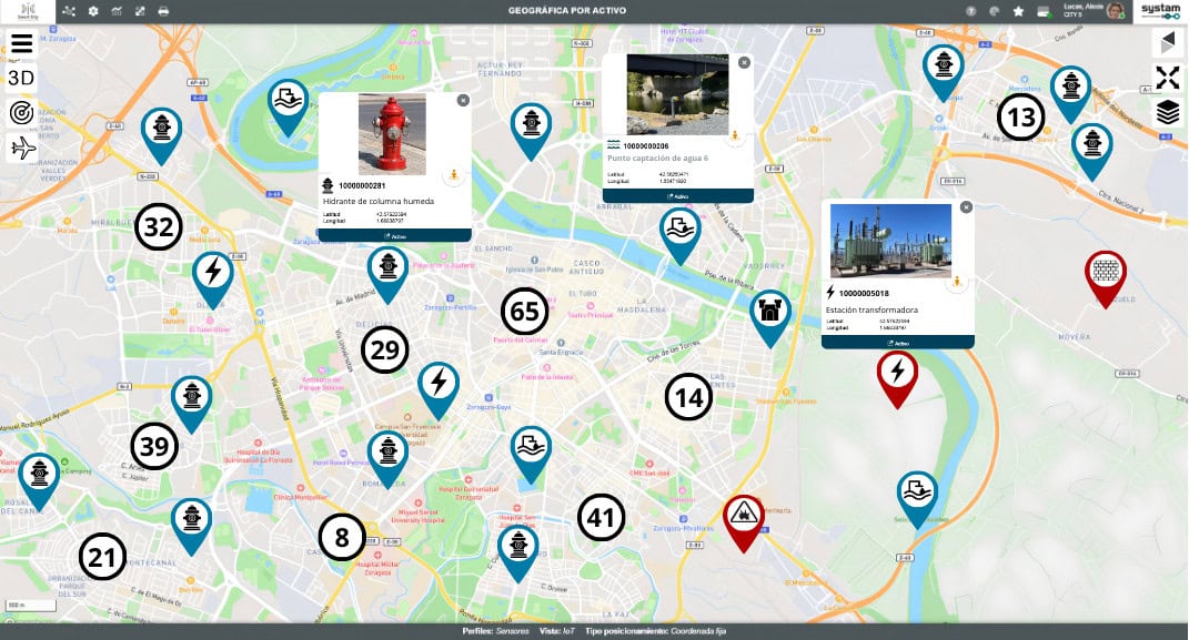 Cartografía de activos geolocalizados en la gestión de parques y comisarías